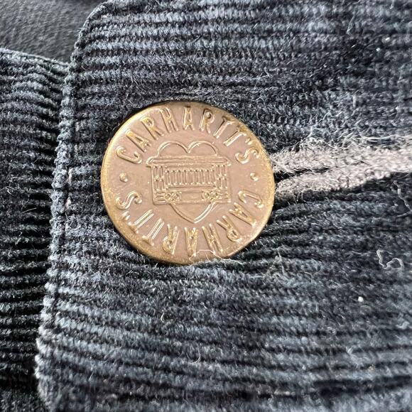 Carhartt Women's Charcoal Black Corduroy Pants Size 4x29 - Picture 9 of 9